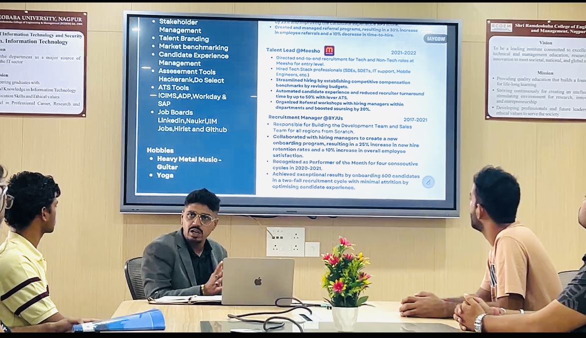 Satyam Singh Rajput in a one-on-one career consulting session
